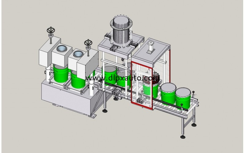 2頭真石漆、彩石漆灌裝機
